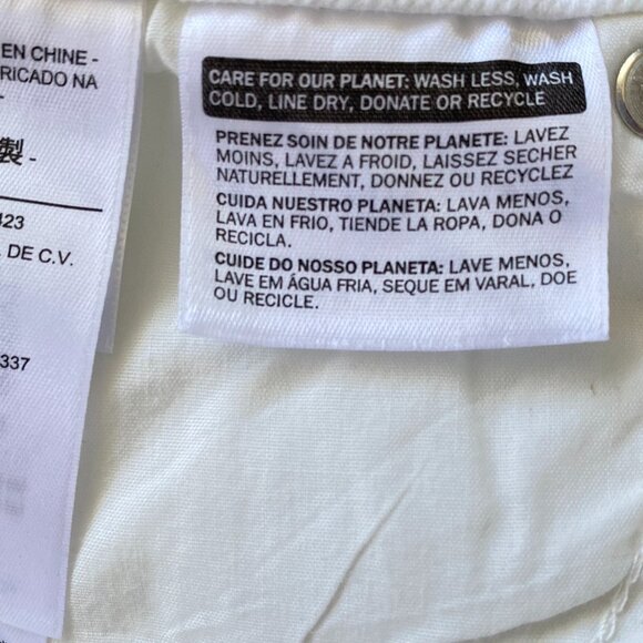 Levi's 711 Skinny White Mid Rise Jeans Sz 30/32 NWT - Picture 10 of 14